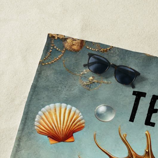 TRENDY GRILLIGE STEAMPUNK ZEEPAARDJE, GEPERSONALIS STRANDLAKEN (In situ)