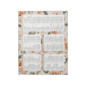 Trendy Grocery List Personal Stationery Notitieblo Notitieblok (Linkerzijde)