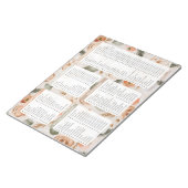 Trendy Grocery List Personal Stationery Notitieblo Notitieblok (Schuin)