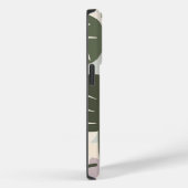 Trendy groen blad minimalistisch Case-Mate iPhone case (Achterkant / Rechts)