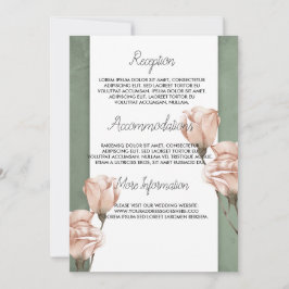 Trendy groen bruiloft programma
