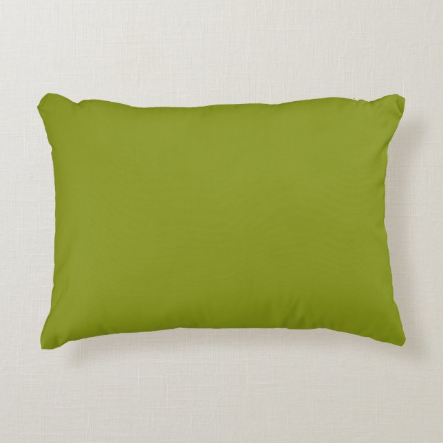 Trendy Groen (effen kleur) Accent Kussen (Voorkant)