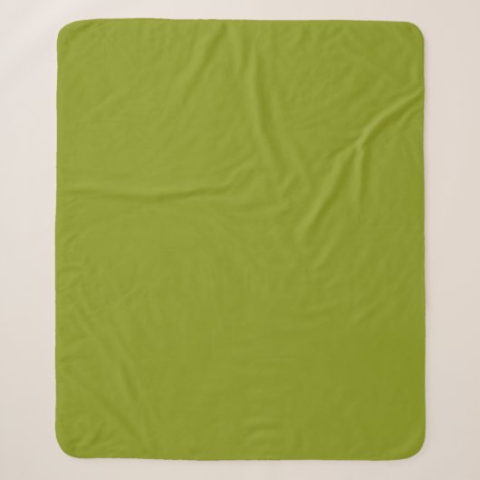 Trendy Groen (effen kleur) Sherpa Deken (Voorkant)
