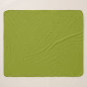 Trendy Groen (effen kleur) Sherpa Deken (Voorkant (horizontaal))