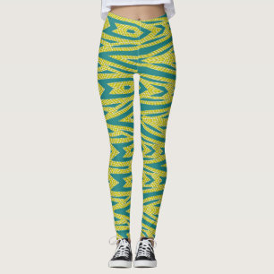 Trendy groen kleurenpatroon "Ratti_Creative_Arts" Leggings