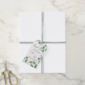 Trendy groen Natuur geïnspireerd Eucalyptus bruilo Cadeaulabel (Met Touw)