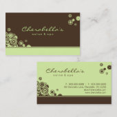 Trendy Groen van het Visitekaartje van het stip (Voorkant / Achterkant)