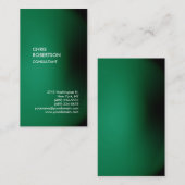 Trendy groen verticaal uniek visitekaartje (Voorkant / Achterkant)
