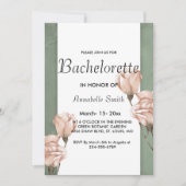 Trendy groen vrijgezellenuitnodiging kaart (Voorkant)