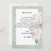 Trendy groen zal mijn bruidsmeisje uitnodiging (Voorkant)