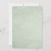 Trendy groen zal mijn bruidsmeisje uitnodiging (Achterkant)