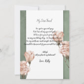 Trendy groen zal mijn bruidsmeisje uitnodiging (Voorkant)