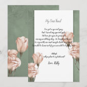 Trendy groen zal mijn bruidsmeisje uitnodiging (Voorkant / Achterkant)