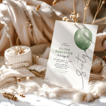 Trendy Groene Ballon 60e Verjaardag