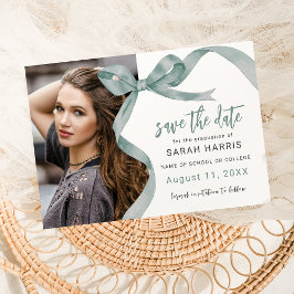 Trendy Groene Boog Foto Afstuderen Save The Date