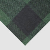 Trendy groene en zwarte Buffalo Plaid Cozy Tissuepapier (Detail)