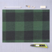 Trendy groene en zwarte Buffalo Plaid Cozy Tissuepapier (Craft)