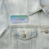 Trendy Groene Glitter Opal Naamplaatje (In situ)