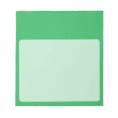 Trendy groene korrelige achtergrond notitieblok (Voorkant)