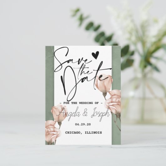 trendy groener sparen het Briefkaart van de Aankon (Staand voorkant)