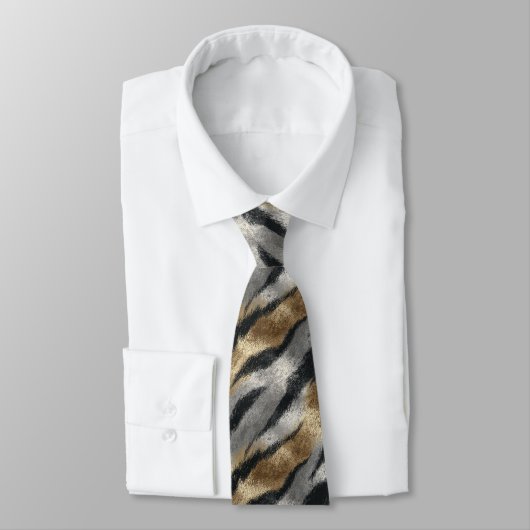 Trendy Groomsman Gift Tiger Skin Neck Tie Stropdas (Gebonden)