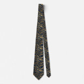 Trendy Groomsmen Gift Tiger Skin Stropdas (Voorkant)