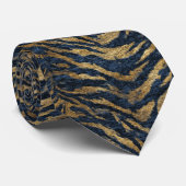 Trendy Groomsmen Gift Tiger Skin Stropdas (Opgerold)