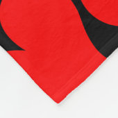 TRENDY GROOT ROOD HART ROMANTISCHE VALENTIJN FLEECE DEKEN (Hoek)