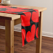TRENDY GROOT ROOD HART ROMANTISCHE VALENTIJN KORTE TAFELLOPER (Voorbeeld)