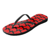 TRENDY GROOT ROOD HART ROMANTISCHE VALENTIJN TEENSLIPPERS (Schuin)