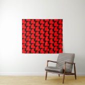 TRENDY GROOT ROOD HART ROMANTISCHE VALENTIJN WANDKLEED (In Situ (horizontaal))