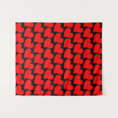TRENDY GROOT ROOD HART ROMANTISCHE VALENTIJN WANDKLEED (Voorkant (horizontaal))
