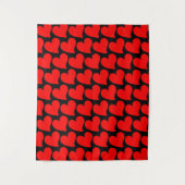 TRENDY GROOT ROOD HART ROMANTISCHE VALENTIJN WANDKLEED (Voorkant)