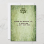  trendy grundge Irish met geluk shamrock Kaart (Achterkant)