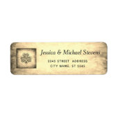  trendy grundge Irish shamrock Label (Voorkant)