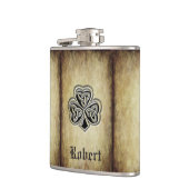  trendy grundge Irish shamrock monogram Heupfles (Links)