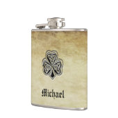 trendy grundge Irish shamrock monogram Heupfles (Links)