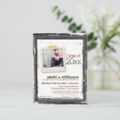 Trendy Grunge Afstuderen Aankondiging (leisteen) (Staand voorkant)