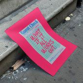 Trendy Guest Check Wall Art Poster