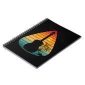 TRENDY GUITAR PICK SUNSET NOTITIEBOEK (Linkerzijde)