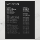 Trendy haar kleur, kapper, kapsalon advertentie flyer (Achterkant)