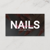 Trendy Haar, Lash, Nail Tech QR Code Visitekaartje (Voorkant)