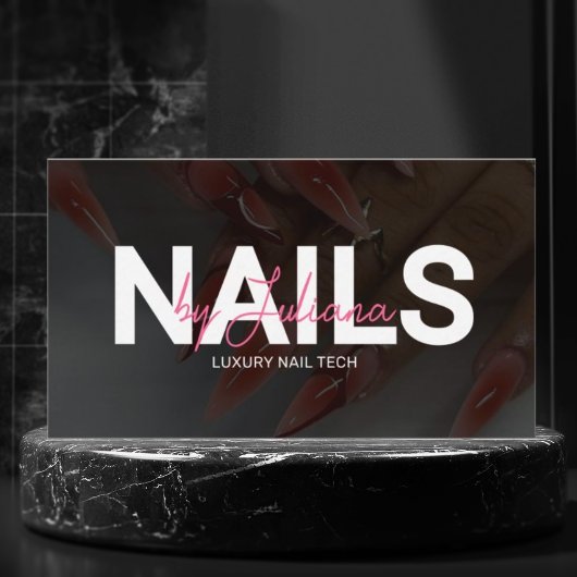 Trendy Haar, Lash, Nail Tech QR Code Visitekaartje