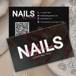 Trendy Haar, Lash, Nail Tech QR Code Visitekaartje