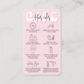Trendy Haarkleur Aftercare Retro Pink Haarstylist Visitekaartje (Voorkant)