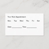 Trendy Haarstylist Afspraak Visitekaartjes Afsprakenkaartje (Achterkant)