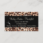 Trendy Haarstylist afspraakkaarten Visitekaartje (Voorkant)