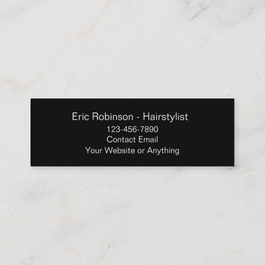 Trendy Haarstylist Compact-Visitekaartjes Mini Visitekaartje (Achterkant)