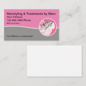 Trendy Haarstylist Elegant Visitekaartjes (Voorkant / Achterkant)