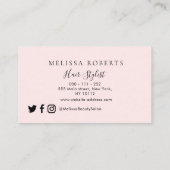 trendy haarstylist visitekaartje (Achterkant)